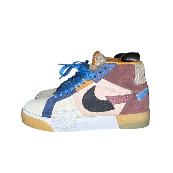 Nike SB Blazer Mid PRM Mosaic Dark Wine DA8854-600 Size WMNS 5 - Picture 1 of 6